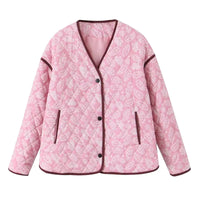 LINA | VIBRANTES PATCHWORKJACKE – Rosa