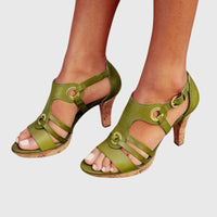 Carla - Damen Elegante Absatzschuhe mit Blockabsatz und Komfortpolsterung – Galway Grün
