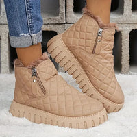 Arlette™ - Warme Schneestiefel mit Keilabsatz – Khaki