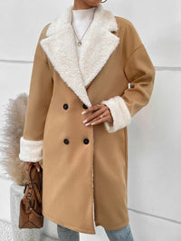 Lunah | Eleganter Damen-Wollmantel, lang, warm und leger – Khaki
