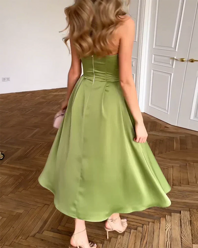 Bianca | Schickes Trägerloses Midikleid
