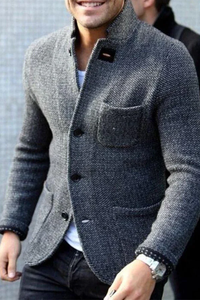 Fabian - Blazer mit Knöpfen – Grau