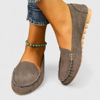Lillian | Gummisohle Flexibel Ballerinas – Grau