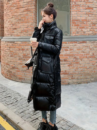 Clisienna | Gemütliche Couture - Longline Hoodie Mantel von Couture – Schwarz