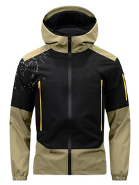 Tezaro | Wasserdichte Windbreakerjacke für Herren Herbst – Beige