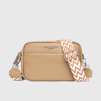 Amara | Leder Schultertasche – Khaki
