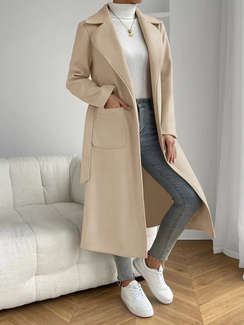 Liaquix | Schlanker Serenity Trenchcoat mit aufgesetzten Taschen