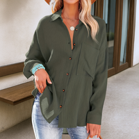 Annemarie™ | Lässige Bluse im Ibiza-Stil – Oliv