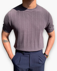 Herren Elegantes Slim Fit T-Shirt | Stilvoll und Modern – Lila