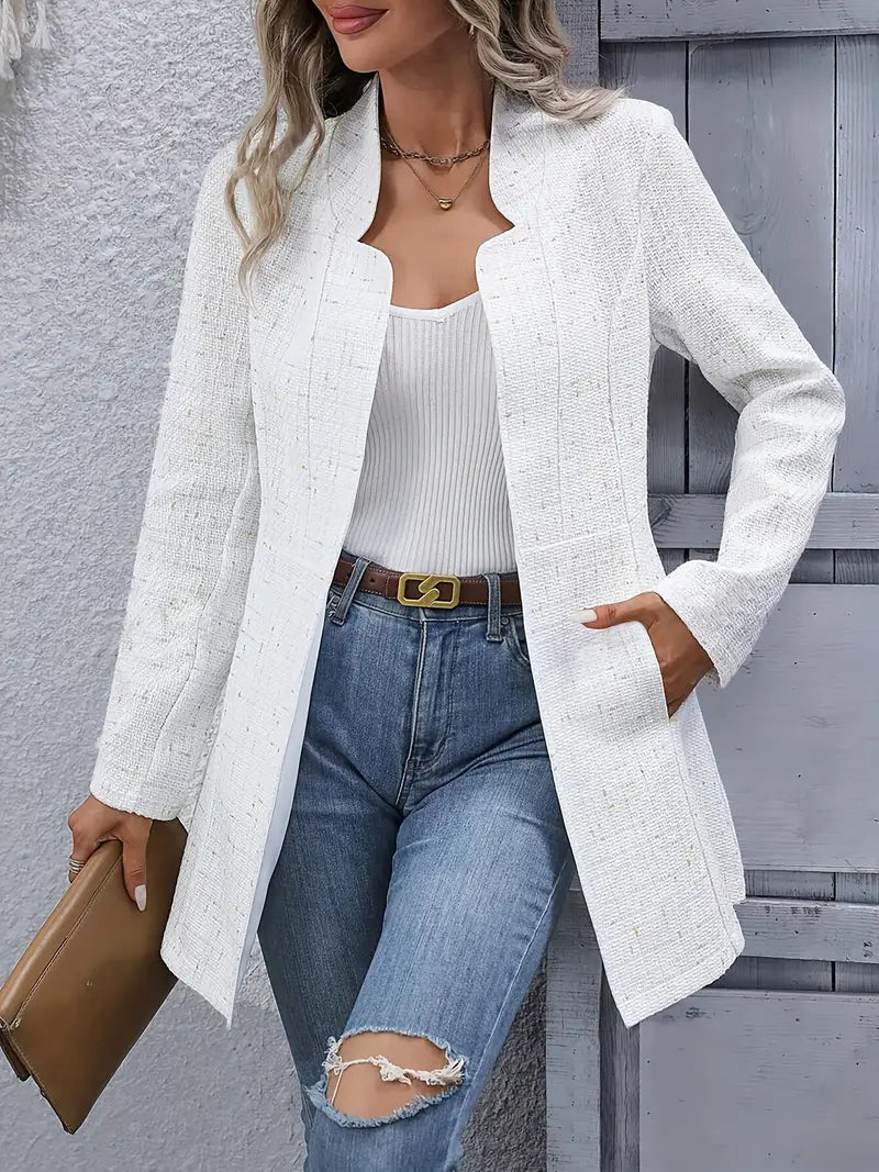 Liamorn | Luxuriöser Lagenblazer mit klassischem Revers für einen mühelosen Herbst-Style