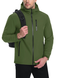 Valtoris | Wasserdichte Softshelljacke für Herren Outdoor – Oliv