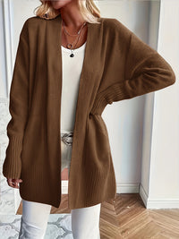 Sofia | Kuscheliger Cardigan mit offenem Schnitt – Braun