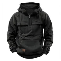 Nicol | Hochwertiger taktischer Kapuzenpullover für Herren – Noir