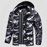Febous - Trendige Winterjacke für Herren – Schwarzgrau