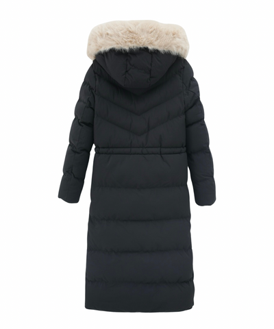 Aniela | Elegante Lange Jacke mit Pelz