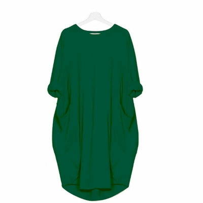 Eivy - Lässiges langes lockeres Kleid