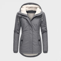 Claudia™ | Stilvolle wasserdichte Jacke – Grau