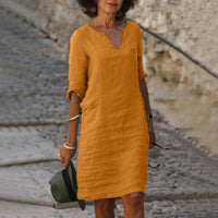 Abagail | Damen Modisches Kleid | Sommer – Orange