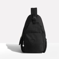 Modern Damen Anti-Diebstahl Umhängetasche | Schnallenverschluss – Schwarz
