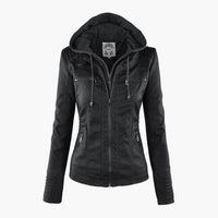 Kapuzenhülle Jacke für Damen – Schwarz
