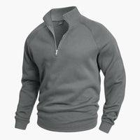 Lukas | Freizeit-Half-Zip Pullover – Grau
