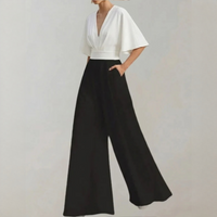 Yoko - Eleganter und trendiger Jumpsuit – Weiß Schwarz