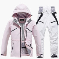Zweiteiliges Ski Set für Unisex – Rosa / Weiß