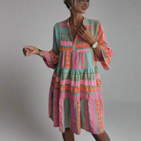 Britta | Baumwoll-Leinen Sommerkleid – Abgebildete Farbe