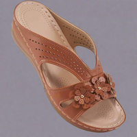 Sibindra | Orthopädische Sandalen für empfindliche Füße – Dunkelbraun