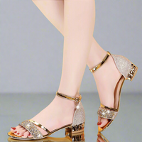 Vilberta | Stylische Sommer Sandalen – Gold