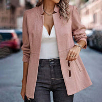 Blazer für Damen – Trendige lange Sommerjacke fürs Büro – Rosa