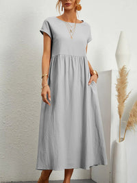 Darcy | Bauchbedeckendes Komfortkleid – Grau