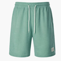 Herren Shorts aus Cord mit elastischem Bund für den Sommer – Hellgrün