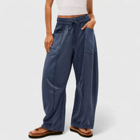 Leonie | Komfortable Damenhose modern chic – Ozeanblau