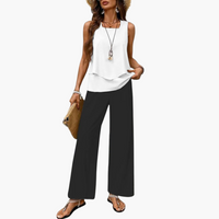 Nora | Elegantes 2-teiliges Set – Schwarz