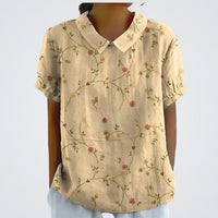 Lina™ | Bluse mit Blumenmuster – Altgelb