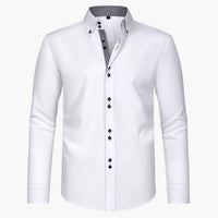 Marcel | Herrenhemd mit stilvollem Button-up – Weiß