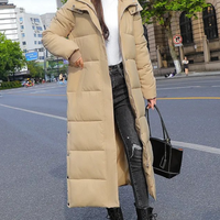 Cody | Langer Gepolsterter Winterparka für Damen – Khaki
