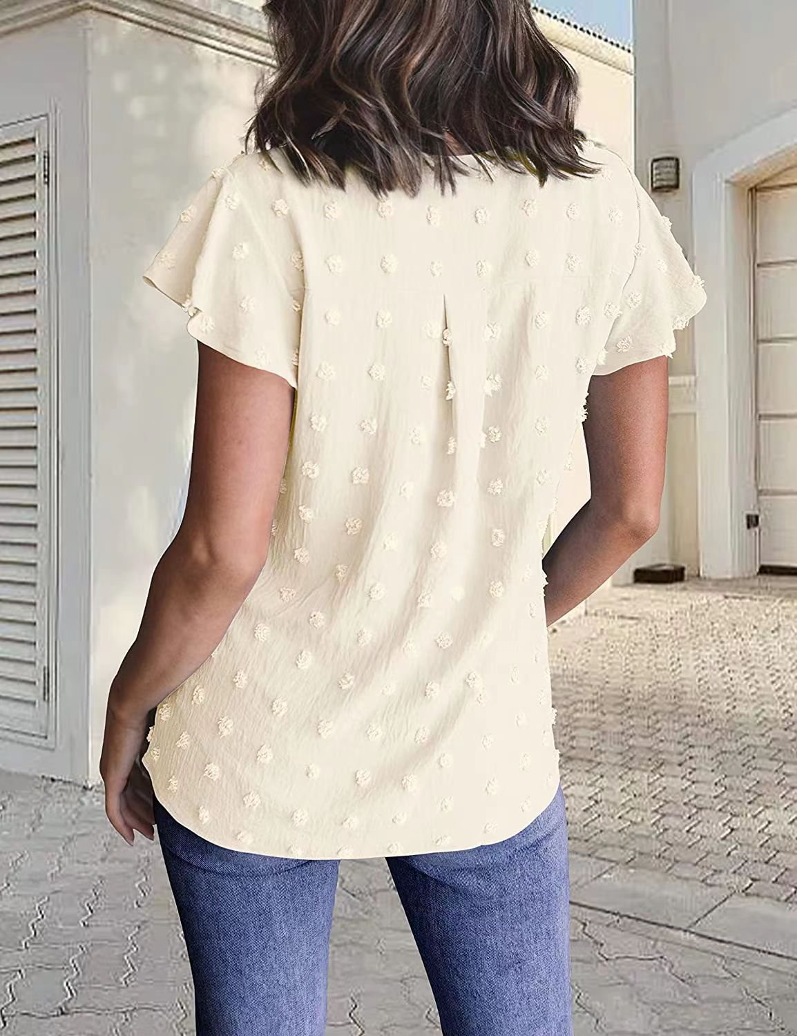 Kiera - Bluse mit V-Ausschnitt