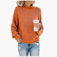 Carina | Klassischer Strickpullover – Orange