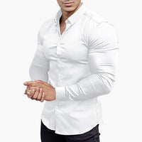 Slim-Fit Hemd für Herren – Weiß