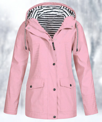 Wasser- und winddichte Jacke für Frauen – Rosa