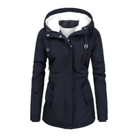 Hilary - Schicke und bequeme Kapuzenjacke – Marine