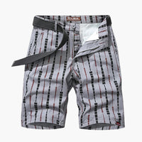Herren Shorts aus Polyester mit Taschen für Sommer Outdoor – Grau