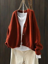 Cora | Strickjacke – Camel