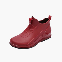 Damen Slipper Stiefel mit geschlossenem Schaft – Rot