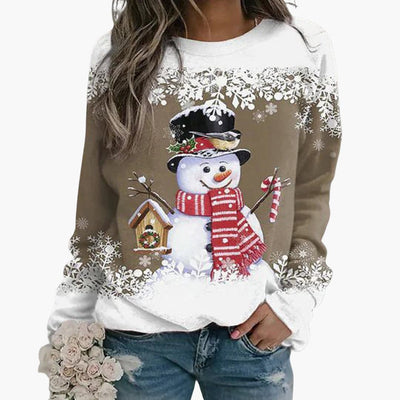 Denise - Schneemann Weihnachts-Pullover