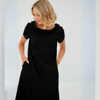 Lara - Stilvolles und elegantes Minikleid – Schwarz