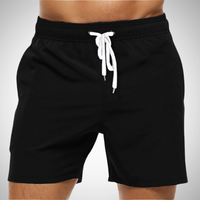 Herren Badeshorts Mit Kordelzug | Bequem – Schwarz