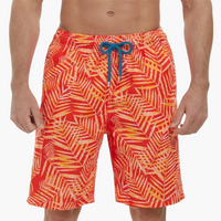 Schnelltrocknende Shorts - Herren Badeshorts mit Stretch – Orange